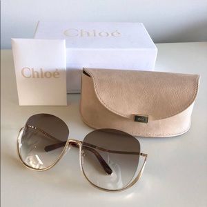 Chloe Milla Oversized Butterfly Sunglasses